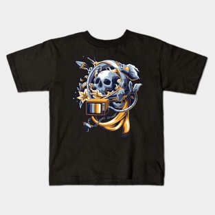 astronaut skull Kids T-Shirt